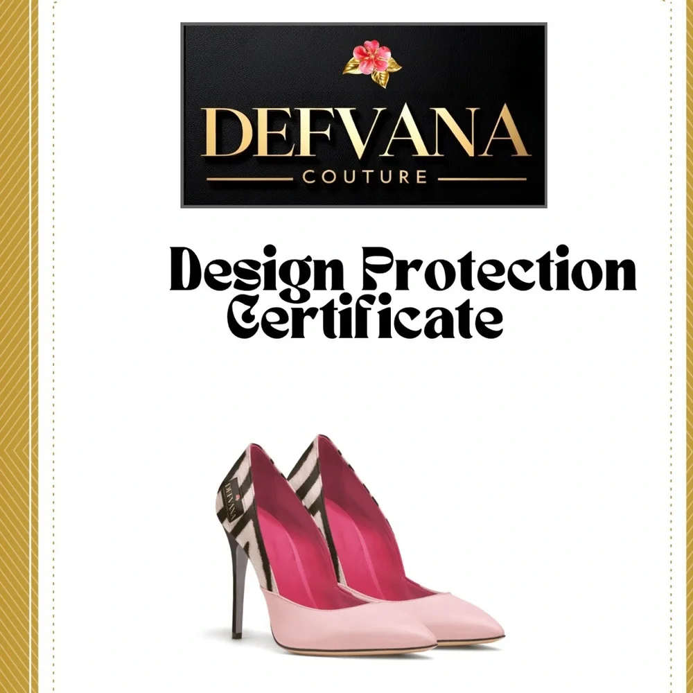 Pink & Black High Heels: DV by JRock. Handmade Italian Leather Shoes. Handmade - Picture 2 of 3
